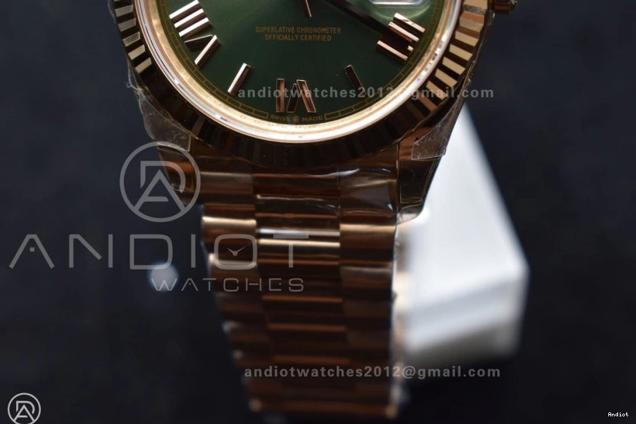 1:1 Bracelet Edition on Date (Gain 40 RG 228235 Dial Best Weight) President 652 Green Sporty VR3255 Roman Day THBF 0813